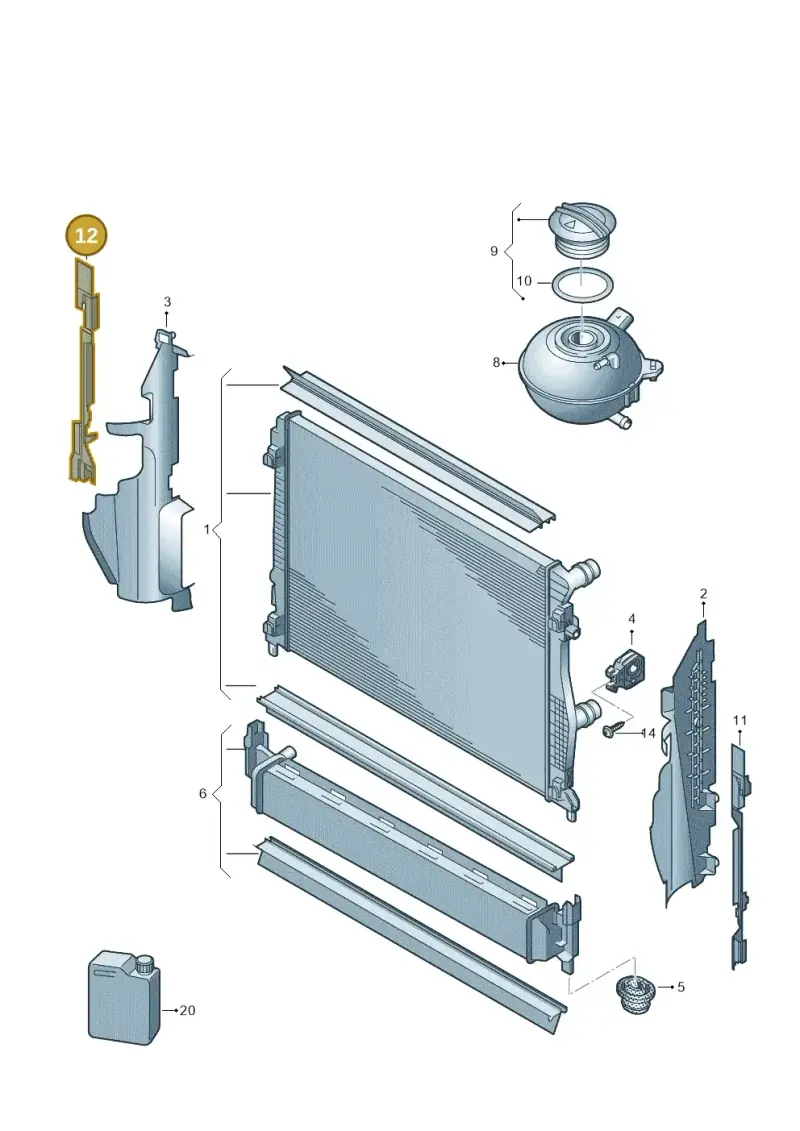 5G0121332G — Skoda Octavia (2017-2020) diagram 746121740, position 12