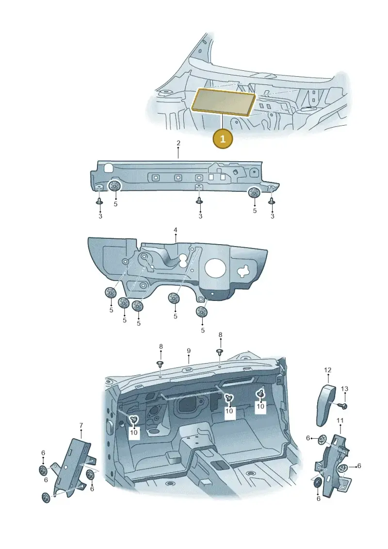 5G0805696F — Skoda Kamiq (2019-) diagram 584863020, position 1