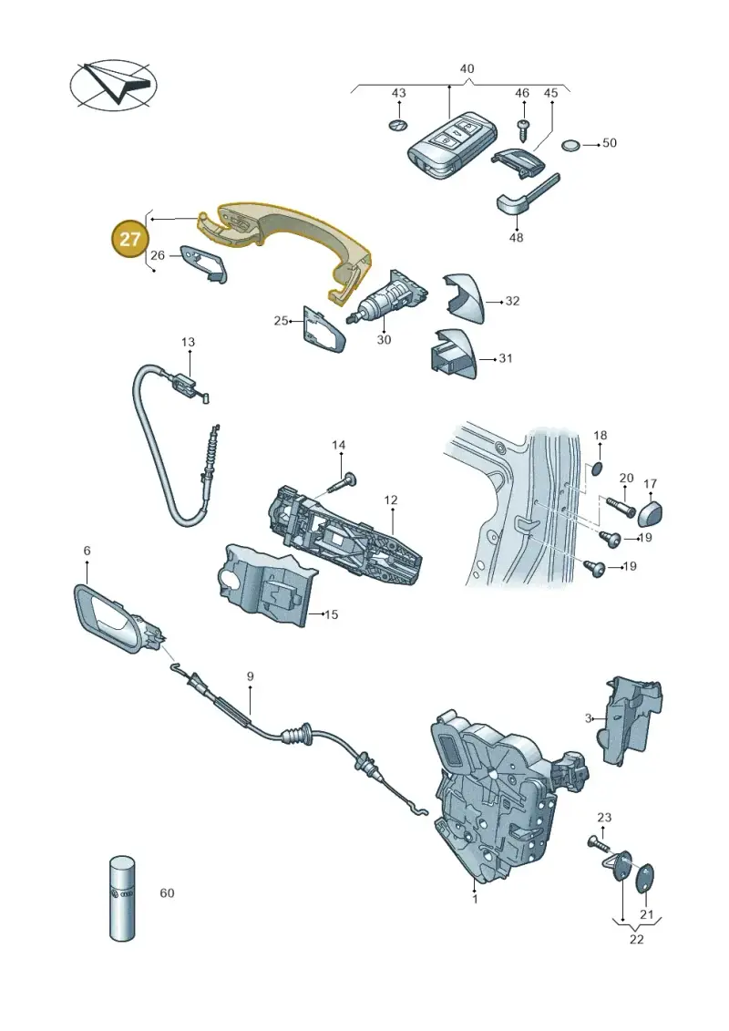5G0837205P3FZ — Skoda Kodiaq (2016-2024) diagram 851837000, position 27