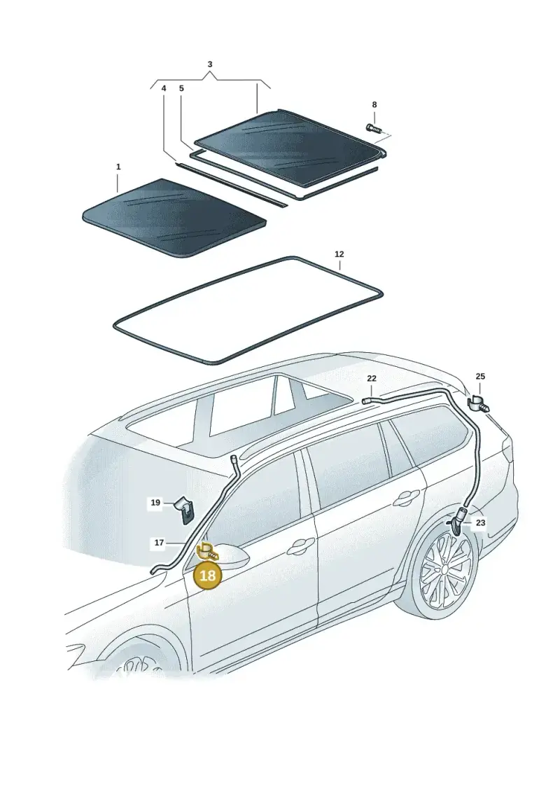 5G0877244 — Skoda Enyaq (2020-) diagram 50a877000, position 18