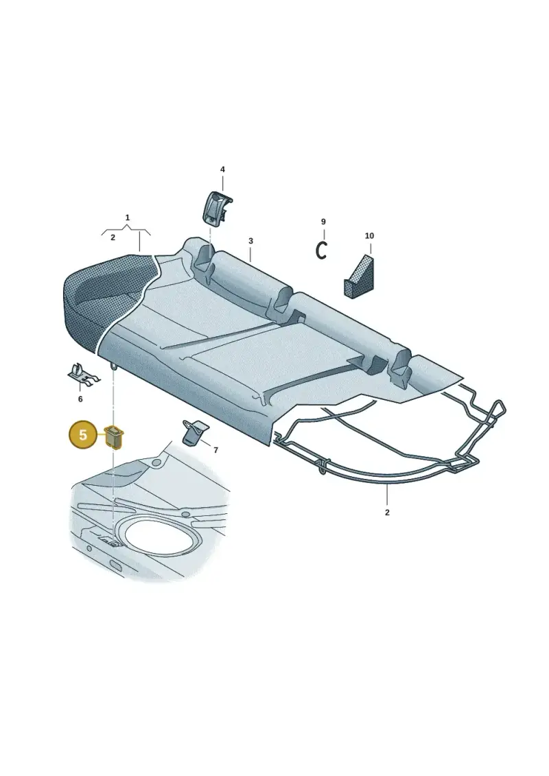 5G0886373 — Skoda Superb Combi (2023-) diagram 5h0885000, position 5