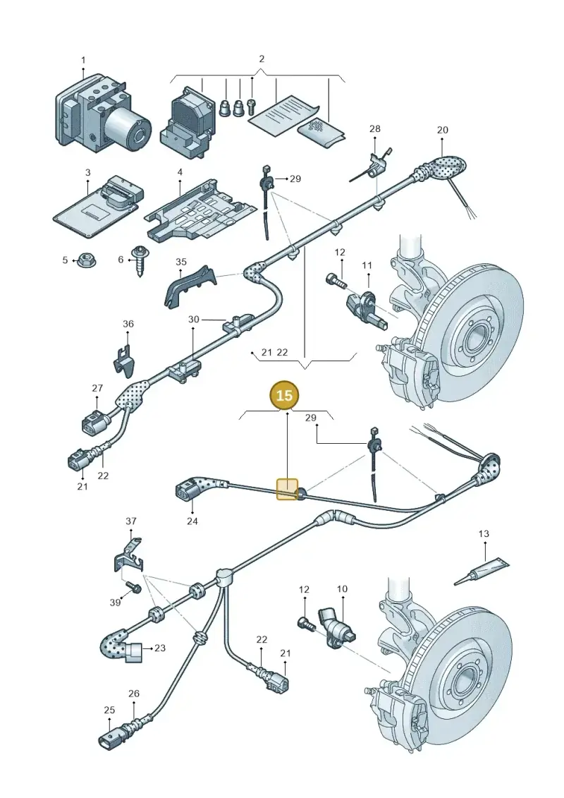 5G0927903AM — Skoda Octavia (2017-2020) diagram 745927000, position 15