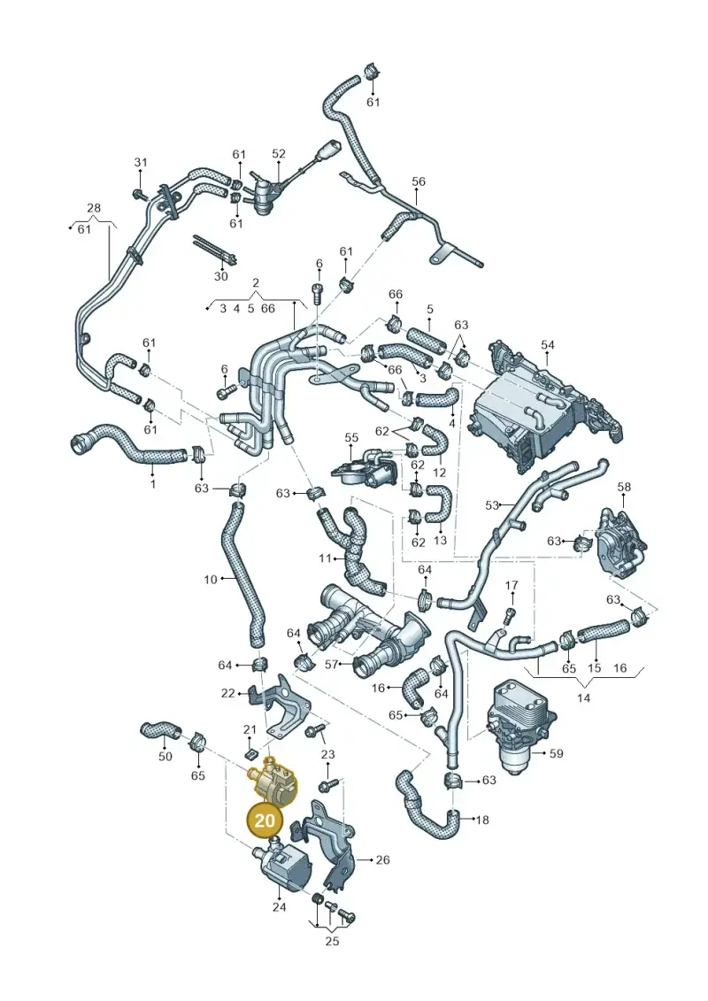 5G0965567 — Skoda Kamiq (2019-) diagram 837121110, position 20