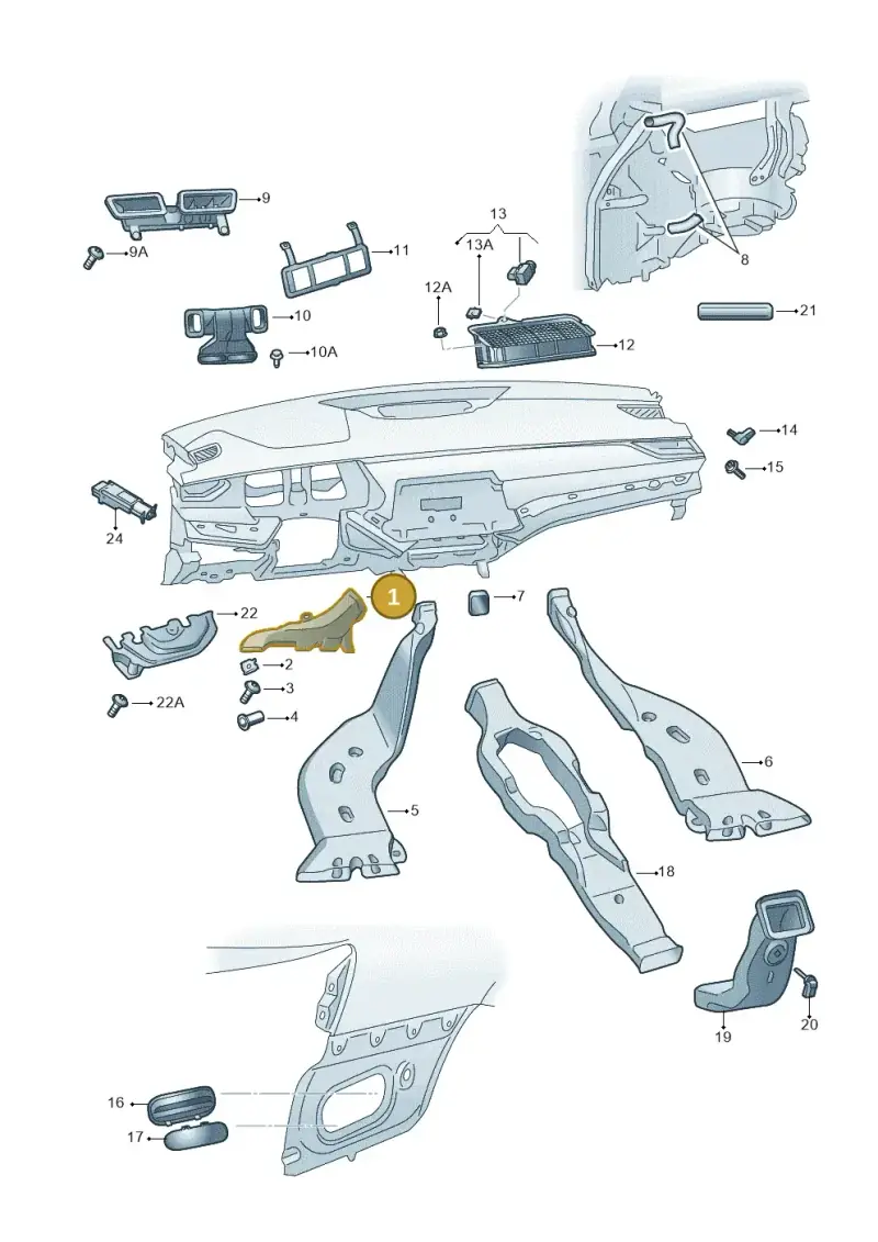 5G2819152A — Skoda Octavia (2019-2024) diagram 585819010, position 1