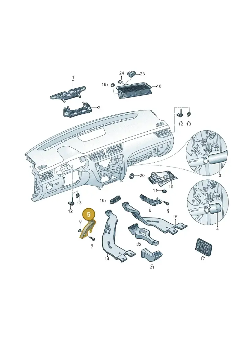 5G2819152A — Skoda Octavia (2012-2017) diagram 753819300, position 5