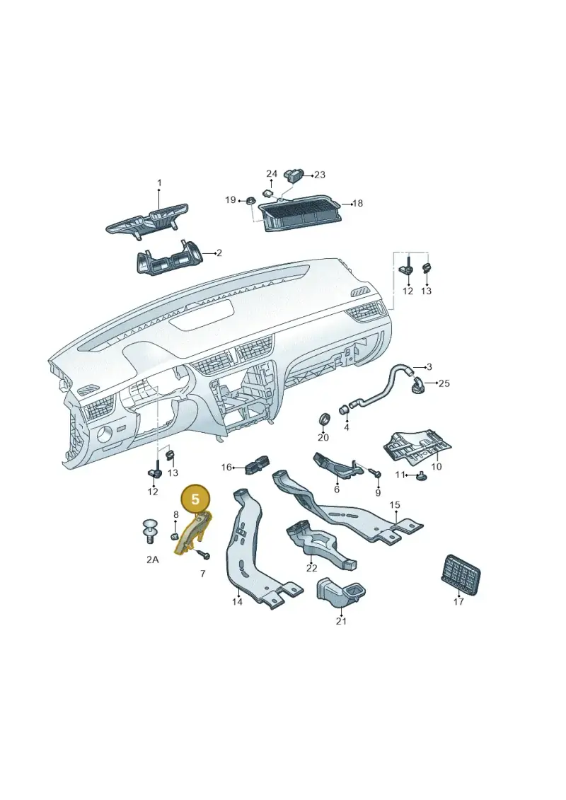 5G2819152A — Skoda Octavia (2017-2020) diagram 805819030, position 5