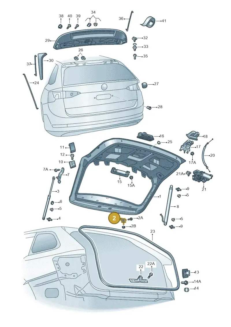 5G6827301C — Skoda Octavia (2019-2024) diagram 585827010, position 2