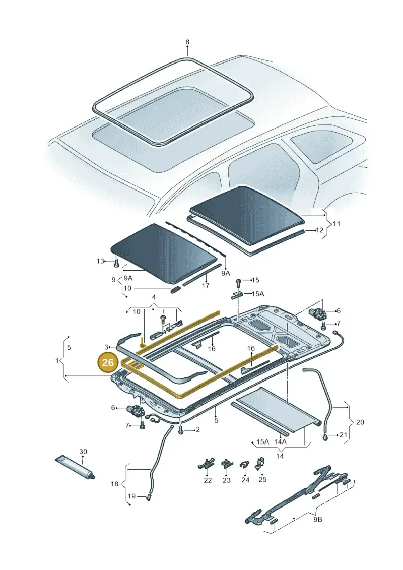 5G9877439 — Skoda Octavia (2017-2020) diagram 753877200, position 26