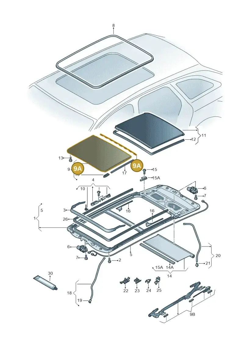 5G9877913 — Skoda Octavia (2017-2020) diagram 753877200, position 9A