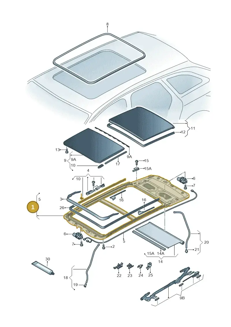 5G9898259 — Skoda Octavia (2017-2020) diagram 753877200, position 1