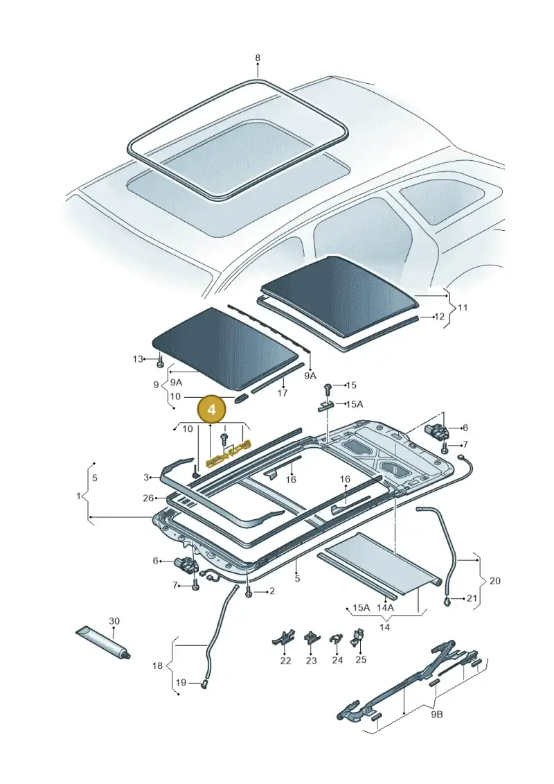 5G9898671 — Skoda Octavia (2017-2020) diagram 753877200, position 4