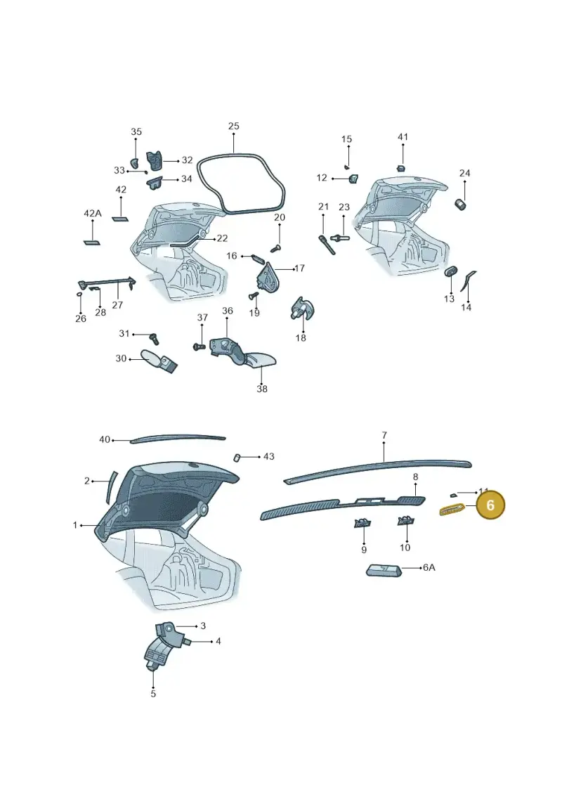 5J0827229 — Skoda Superb Ambition (2009-2015) diagram 671827100, position 6