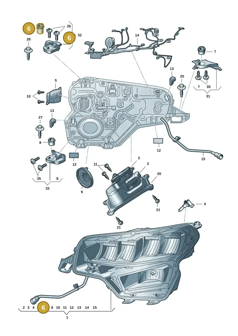 5J0941141 — Skoda Kodiaq (2018-2022) diagram 804941001, position 6