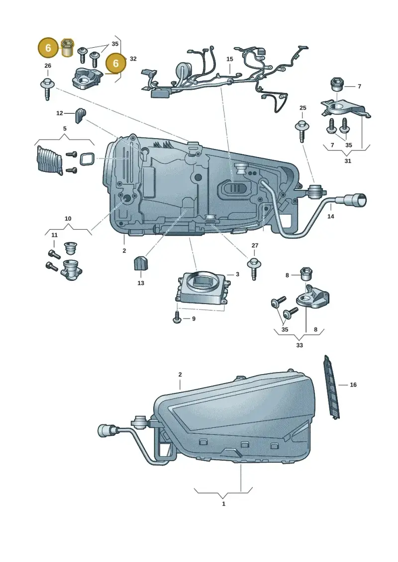 5J0941141E — Skoda Kamiq (2019-2020) diagram 584941105, position 6