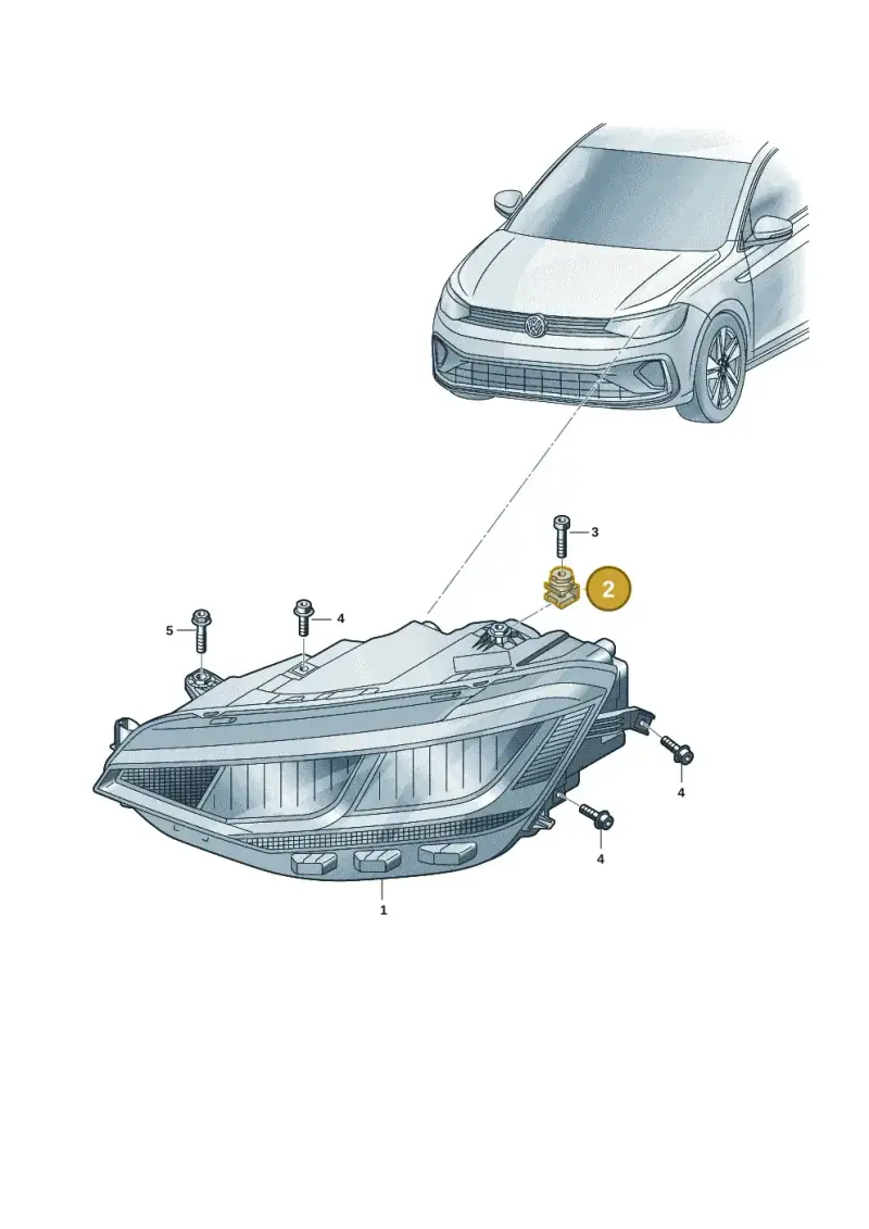 5J0941141E — Volkswagen Virtus 1,0 (2022-) diagram 62a941010, position 2