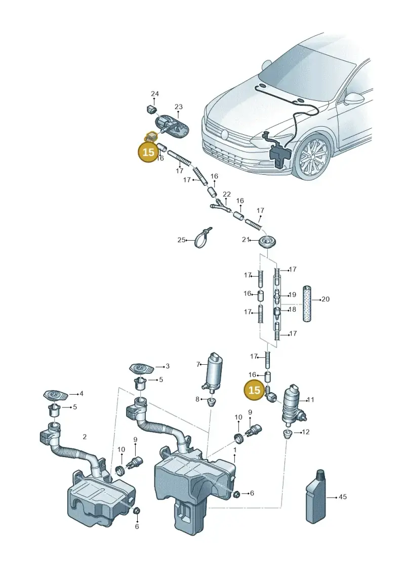 5J0955659A — Skoda Superb Combi (2015-2024) diagram 793955100, position 15