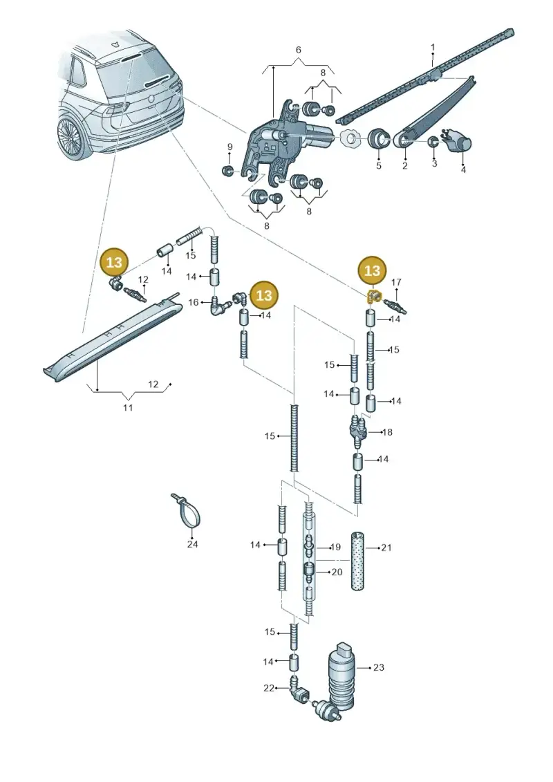 5J0955659A — Skoda Karoq (2017-2022) diagram 884955200, position 13