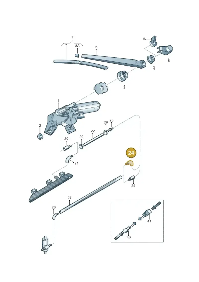 5J0955871A — Skoda Rapid (2012-2022) diagram 663955300, position 24