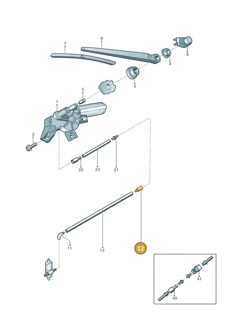5J0955871A — Skoda Yeti (2013-2017) diagram 666955300, position 12