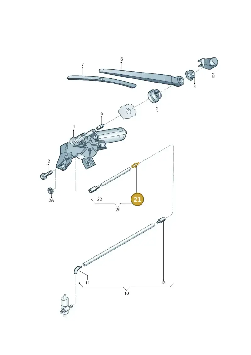 5J0955871B — Skoda Fabia Ambiente (2009-2013) diagram 481955300, position 21
