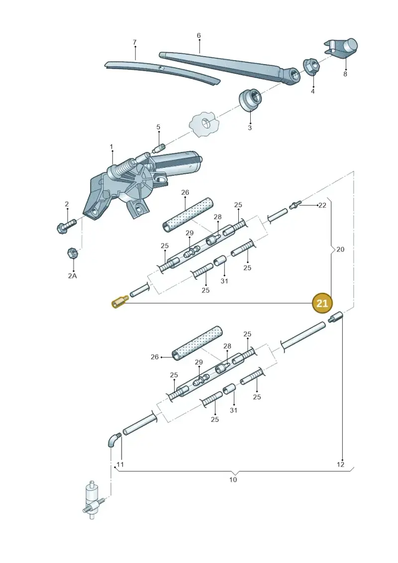 5J0955871B — Skoda Fabia Jingrui (2008-2014) diagram 662955300, position 21