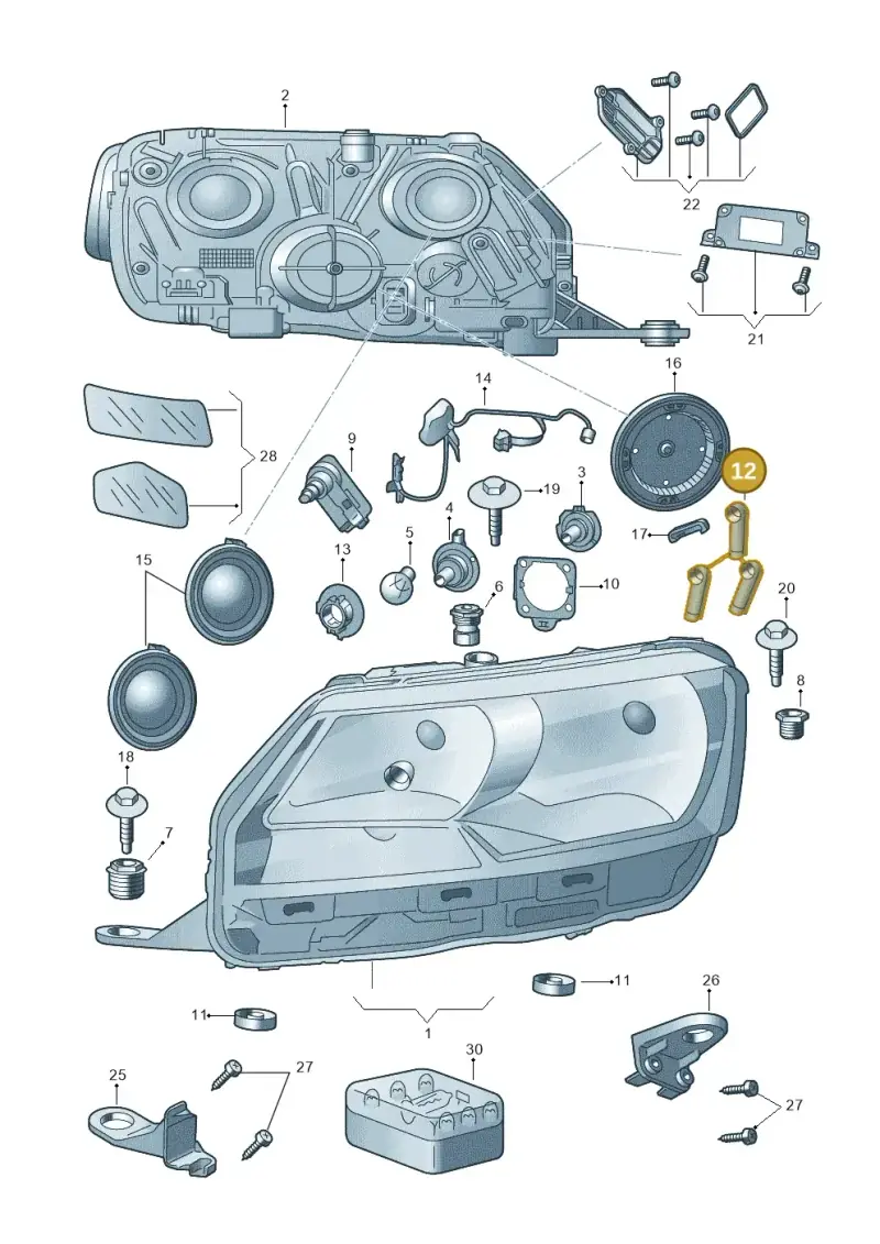 5JA941141 — Skoda Rapid (2012-2022) diagram 740941110, position 12