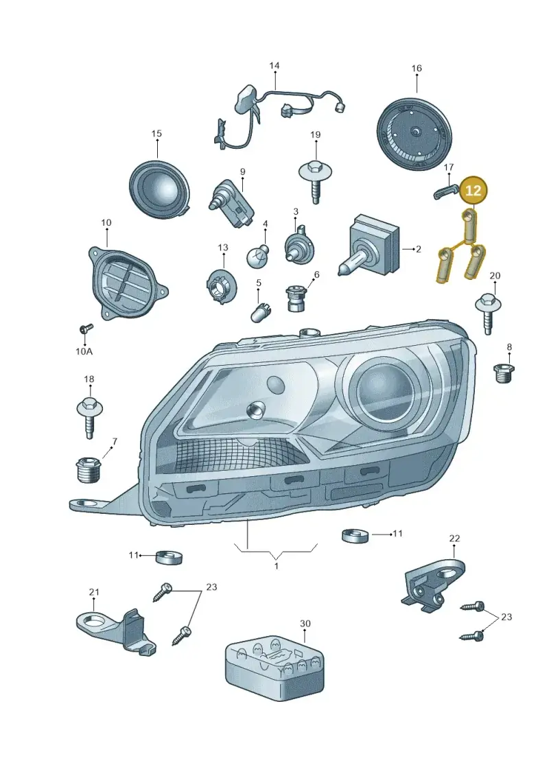 5JA941141 — Skoda Rapid (2012-2022) diagram 740941200, position 12