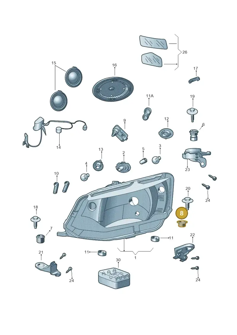 5JA941142 — Skoda Fabia (2014-2022) diagram 797941000, position 8