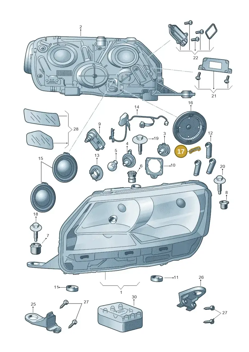 5JA941355 — Skoda Rapid (2012-2022) diagram 740941110, position 17