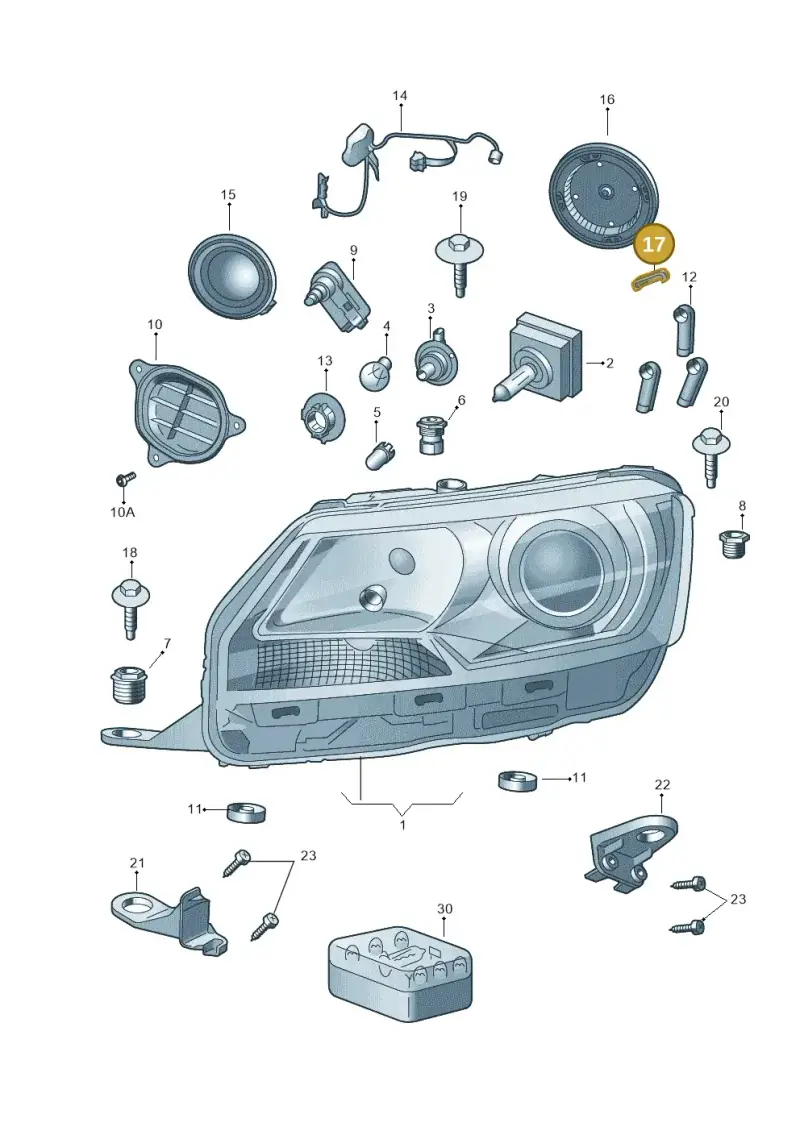5JA941355 — Skoda Rapid (2012-2022) diagram 740941200, position 17