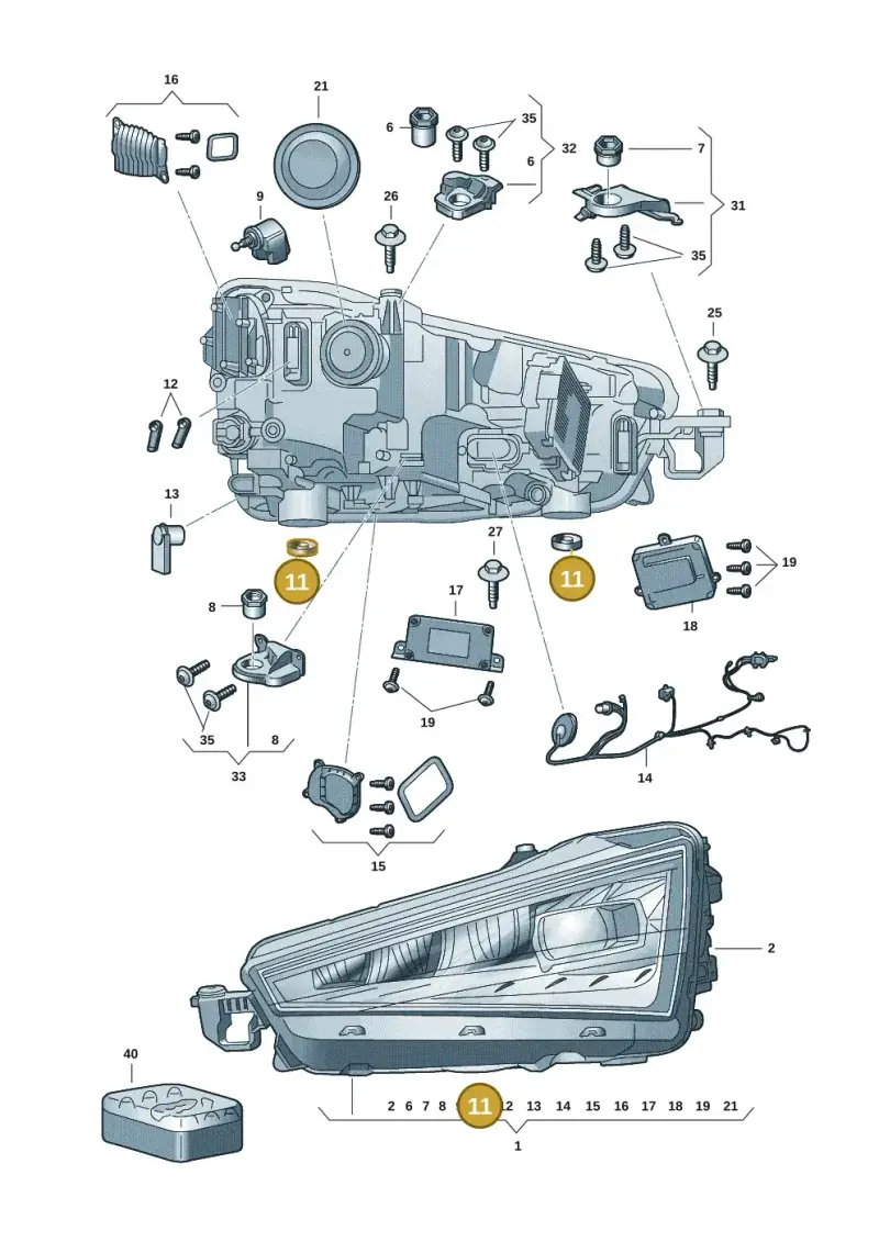 5JA941425 — Skoda Kamiq (2019-) diagram 584941005, position 11