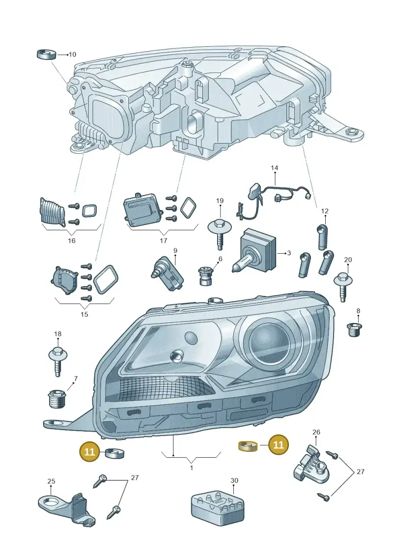 5JA941425 — Skoda Rapid (2012-2022) diagram 740941210, position 11