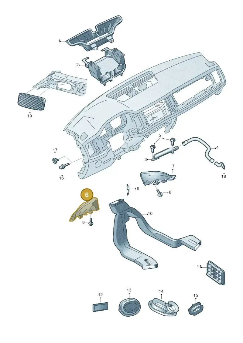 5JB819151A — Skoda Rapid (2012-2022) diagram 740819110, position 6