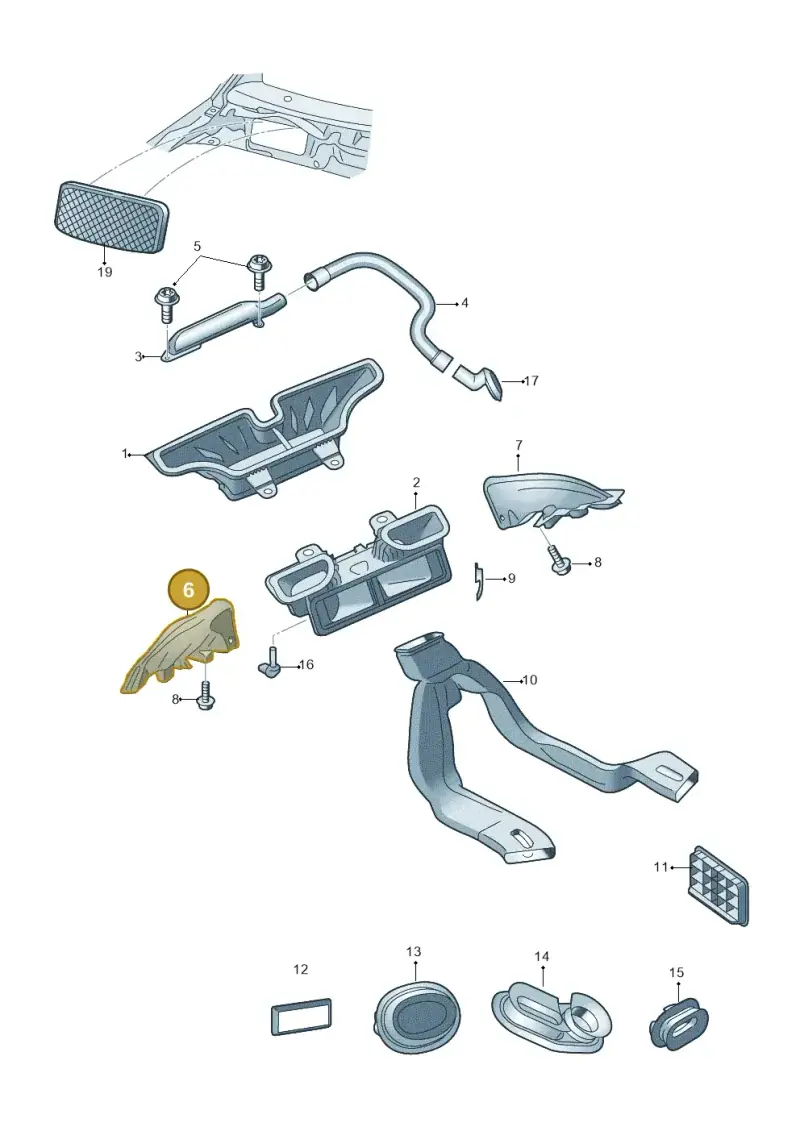 5JB819151A — SEAT Toledo (2015-2019) diagram 740819300, position 6