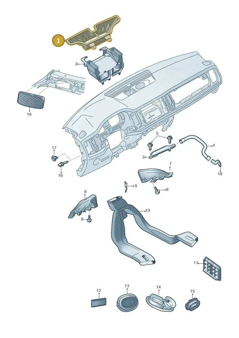 5JB819655 — Skoda Rapid (2012-2022) diagram 740819110, position 1