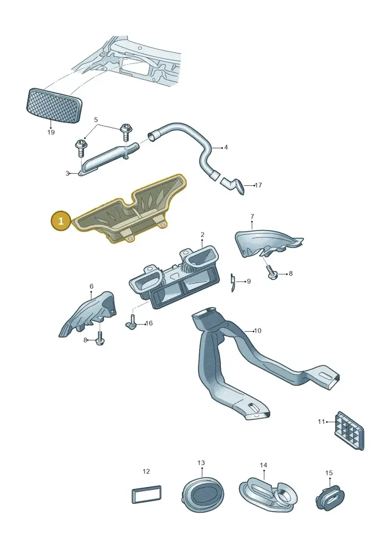 5JB819655 — Skoda Rapid (2012-2022) diagram 740819300, position 1