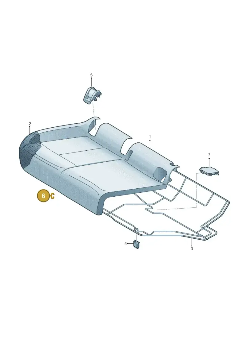 5L0881743 — Audi A3 Sportback (2019-2025) diagram 596885000, position 6