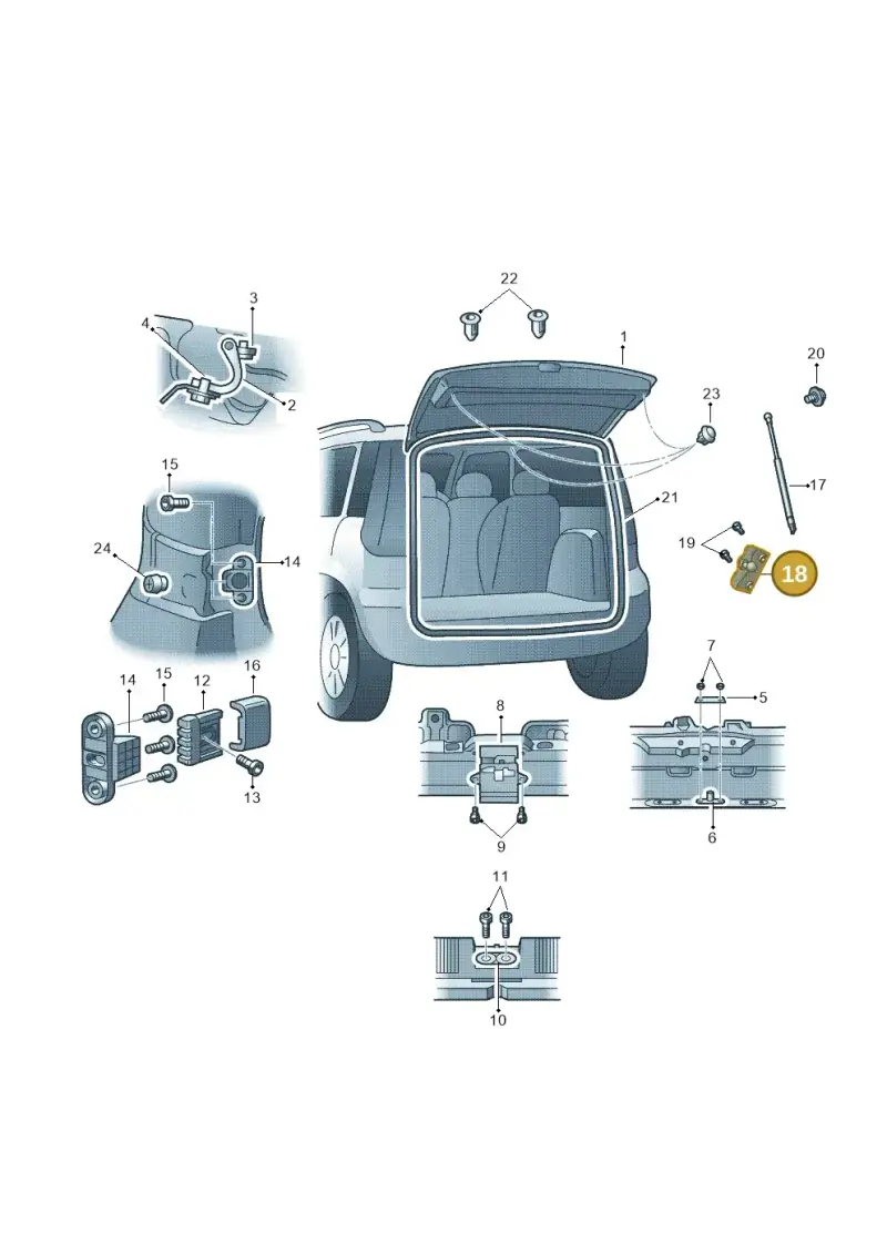 5L6827435 — Skoda Yeti (2013-2017) diagram 666827100, position 18