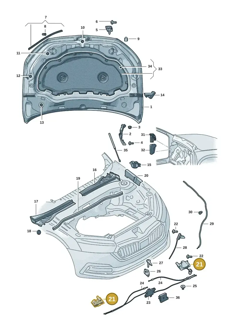 5LA823509E — Skoda Kodiaq (2024-) diagram 57h823000, position 21