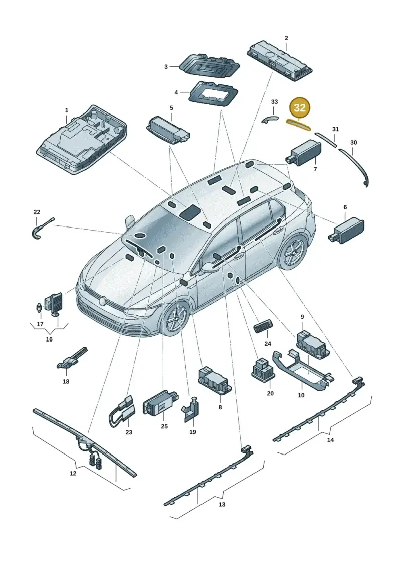 5LA945104 — Skoda Enyaq (2020-) diagram 50a947000, position 32