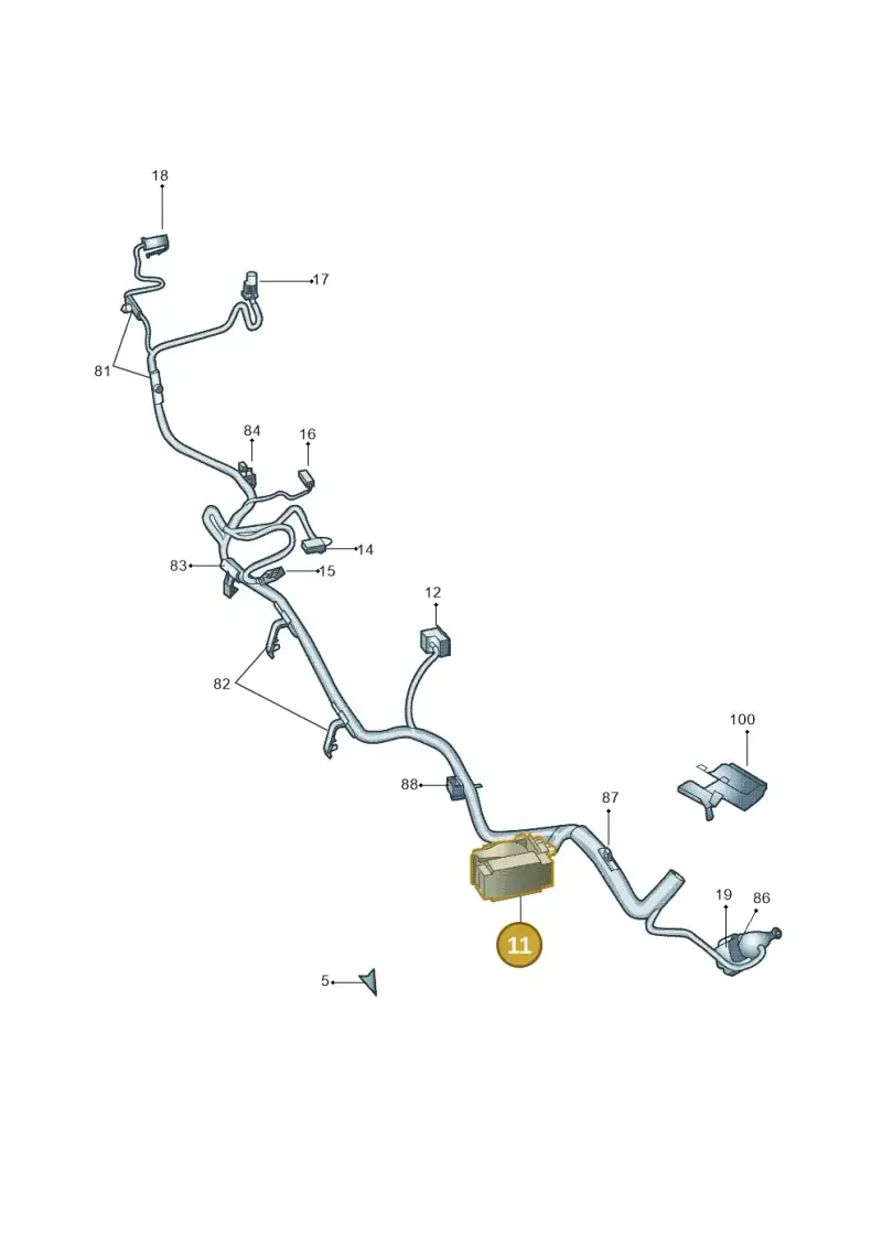 5M0973050C — Skoda Yeti (2013-2017) diagram 666971920, position 11