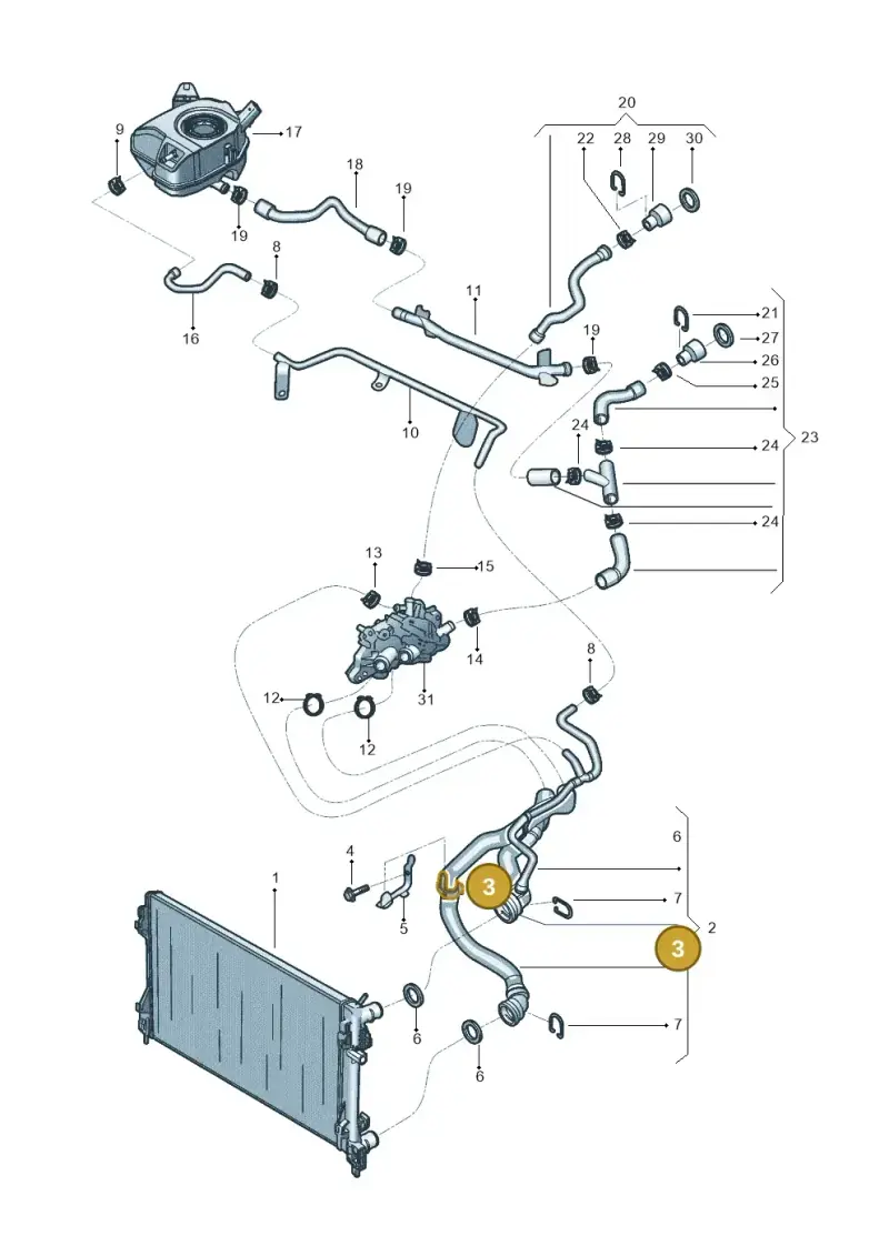 5N0121093C — Skoda Kamiq (2019-) diagram 602121200, position 3