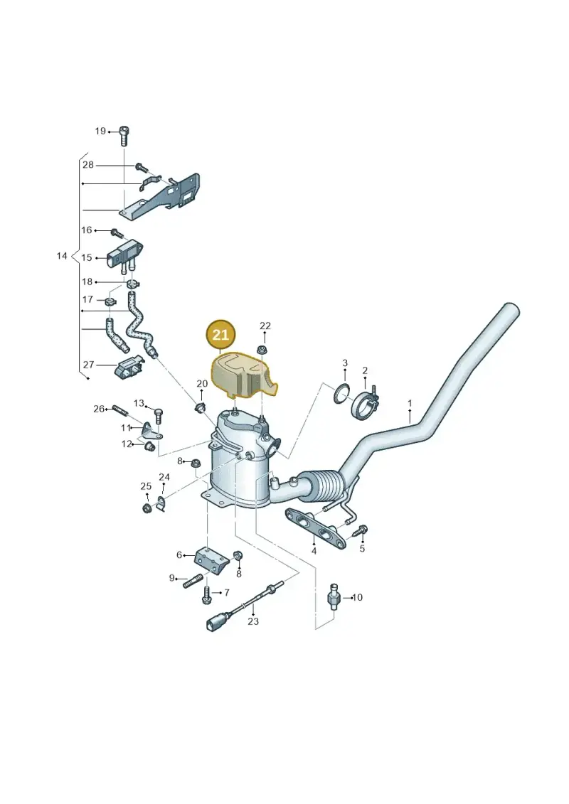 5N0131783 — Skoda Superb (2013-2015) diagram 650253770, position 21