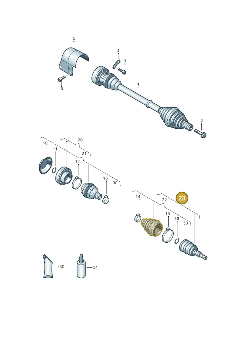 5N0498099 — Skoda Octavia (2017-2020) diagram 460407380, position 23