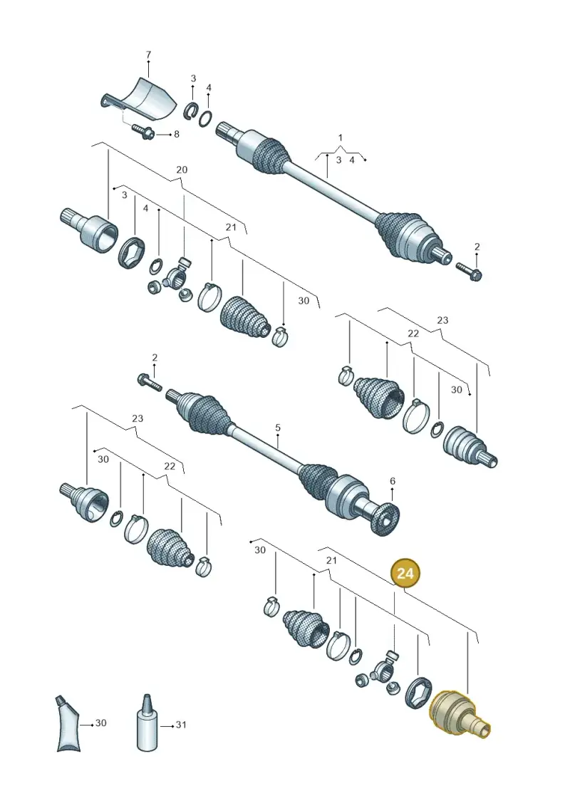 5N0498103CX — Skoda Kodiaq (2016-2024) diagram 884407700, position 24