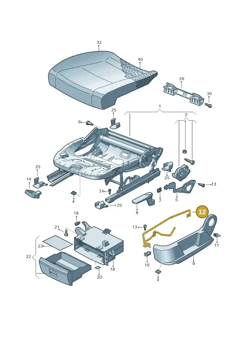 5N0881559 — Skoda Yeti (2013-2017) diagram 666881010, position 12