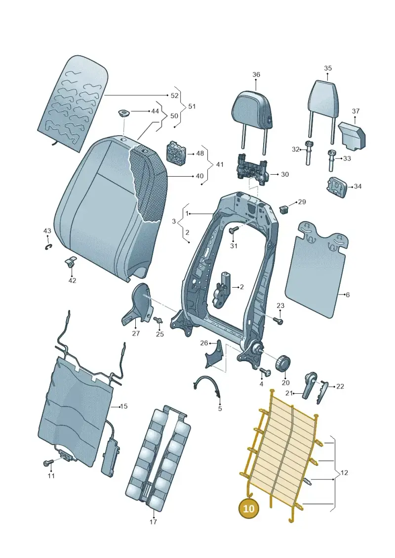 5N0881703 — Skoda Superb Combi (2023-) diagram 570881200, position 10
