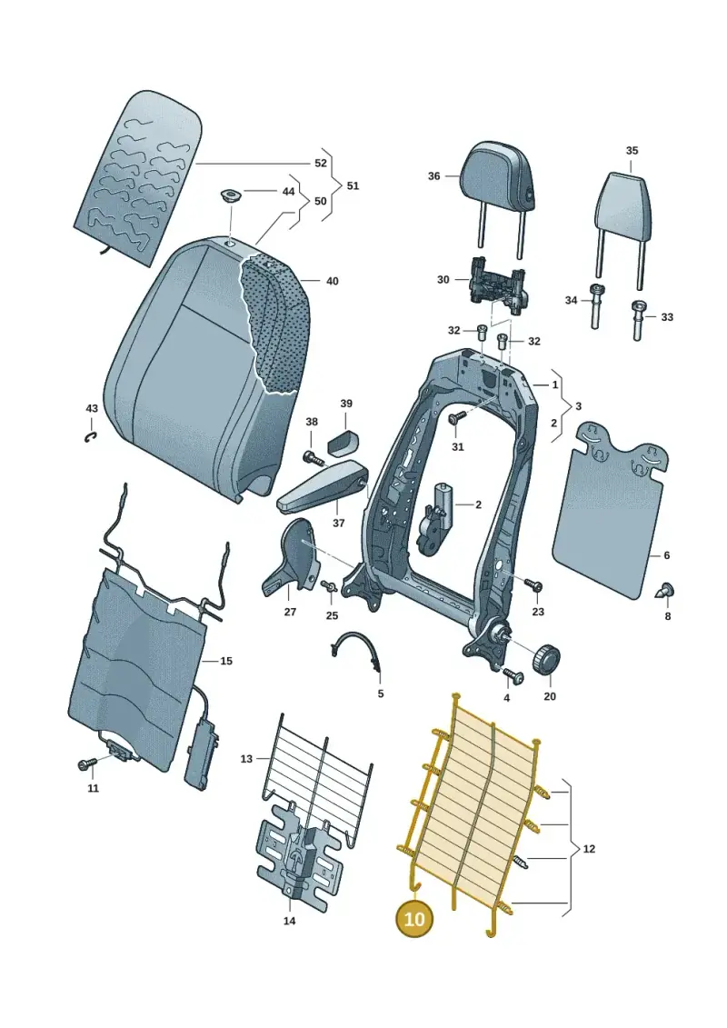 5N0881703A — Skoda Enyaq (2020-) diagram 11a881500, position 10