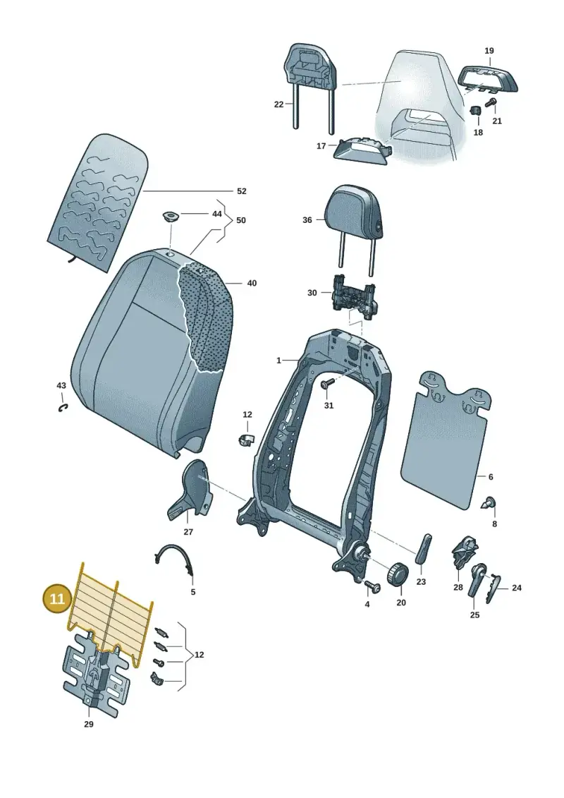 5N0881703A — Skoda Fabia (2021-) diagram 6vn881050, position 11
