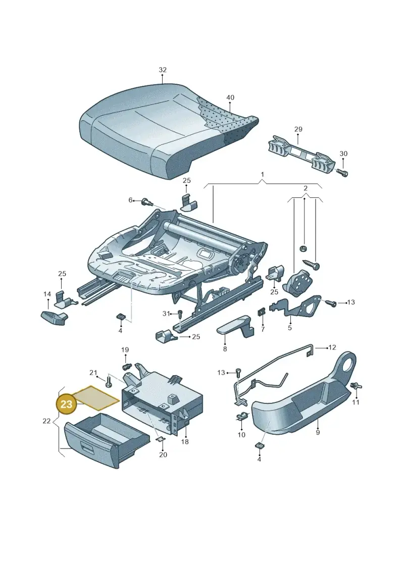 5N0881891 — Skoda Yeti (2013-2017) diagram 666881010, position 23